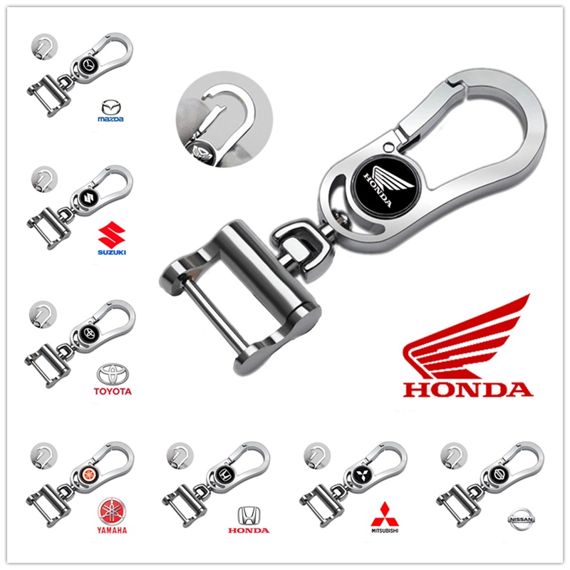 [COD] Stainless Steel Metal Perodua 3D Key Chain Car Logo Keychain