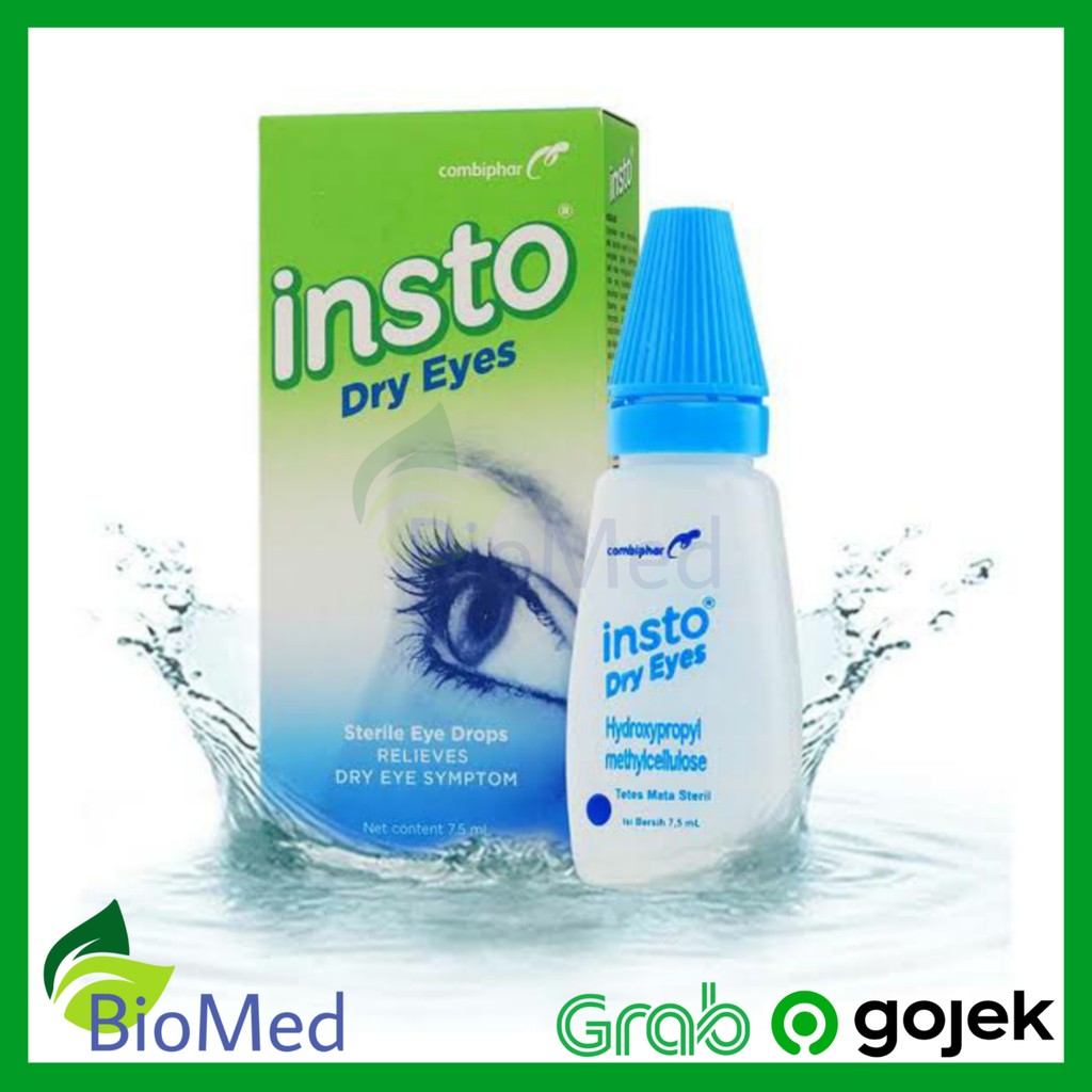 INSTO DRY EYES - Obat Tetes Mata Steril mengatasi gejala mata kering