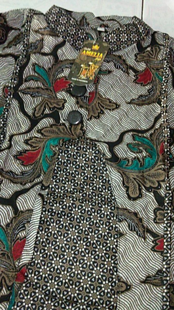 Blus Davina Daun Lawasan Baju Batik Atasan Wanita