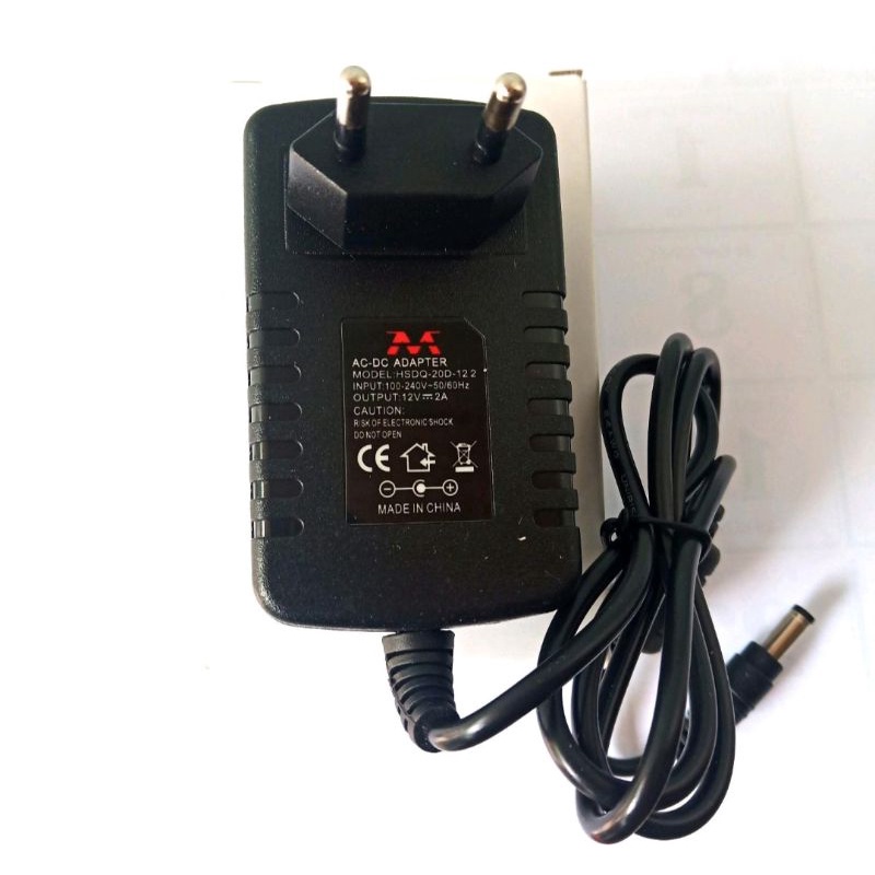 ADAPTOR 2A POWER SUPPLY AC 220V KE DC 12V 2A MURNI