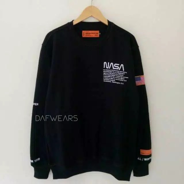 Sweater Crewneck NASA HERON PRESTON FW 1990 Embroidery