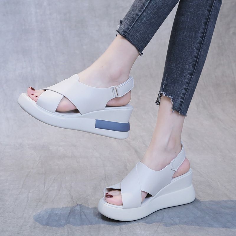 Permata  Sandal Wedges Wanita BL363 Import Sepatu Termurah Ringan Quality Premium