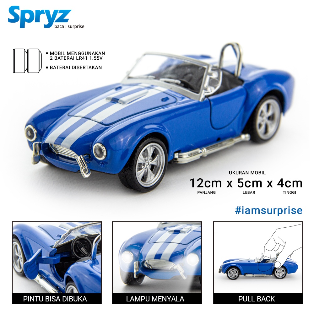 Spryz Roadster Diecast Mobil Skala 1:32 - Seri 1