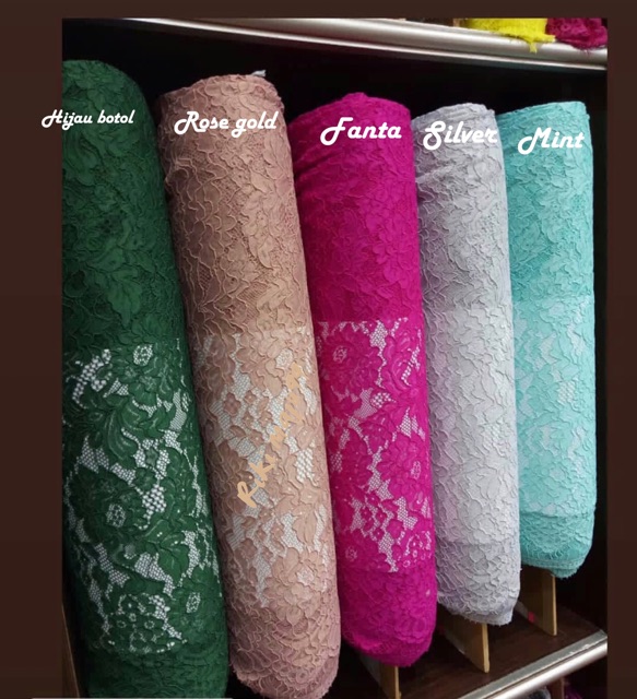 Terbaru Kain Brokat Prancis Terbaru Bahan Brukat Semi Prancis Harga Per 1 Potong Shopee Indonesia