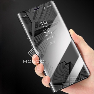 CASE MIRROR FLIP CASE IPHONE SAMSUNG XIAOMI REDMI OPPO REALME VIVO CASE FLIP CLEAR VIEW IPHONE SAMSUNG XIAOMI REDMI OPPO REALME VIVO (MIN 10PCS)