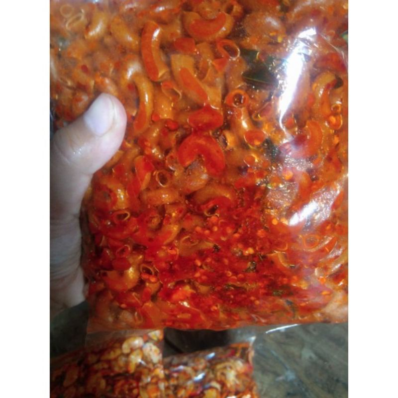 Makaroni Pipa Pedas seblak kering makaroni Hot jeletot isi 500 gram