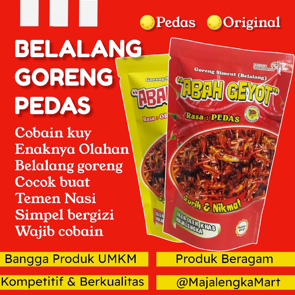 

Belalang Goreng ABAH GEYOT Belalang Goreng Pedas Simeut Goreng Walang Goreng Pedas Belalang Krispy Majalengka Mart