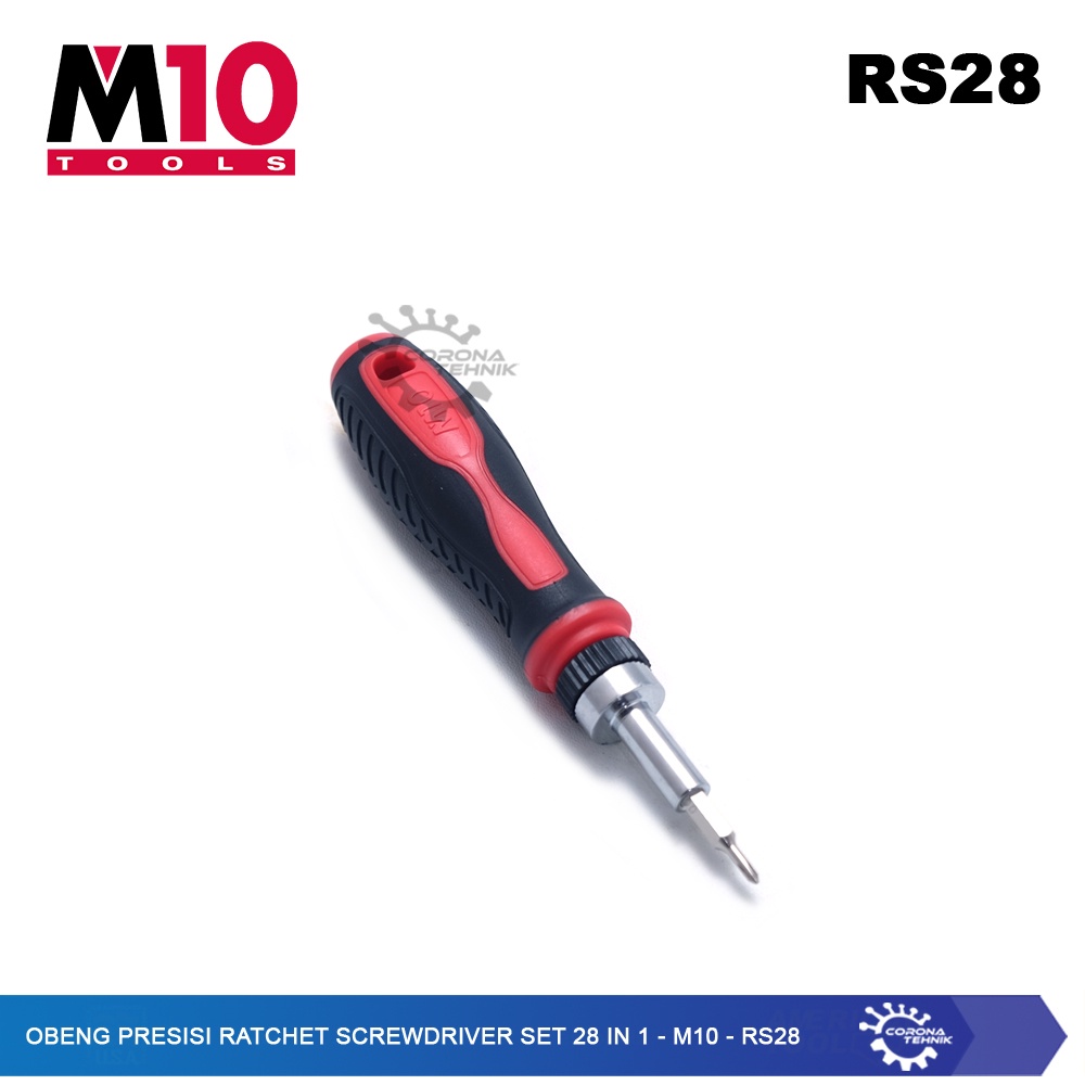 M10 - RS28 - Obeng Presisi Ratchet Screwdriver Set 28 in 1