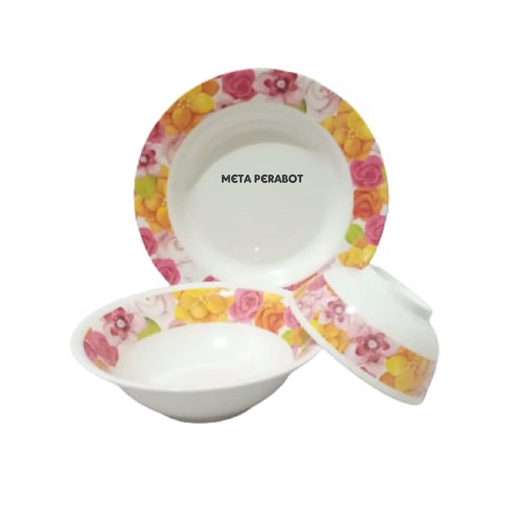 Piring Makan Melamin 1Set ONYX | SUMMER BLOOM