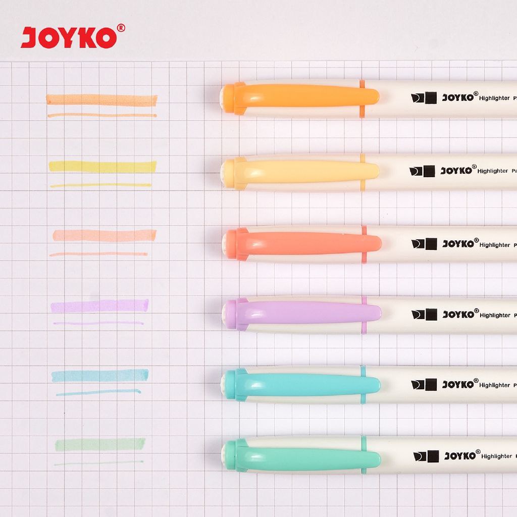 

Highlighter Joyko Pastel HL-54 Pastel 6 Colour