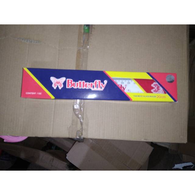 

Penggaris Plastik Butterfly 20cm