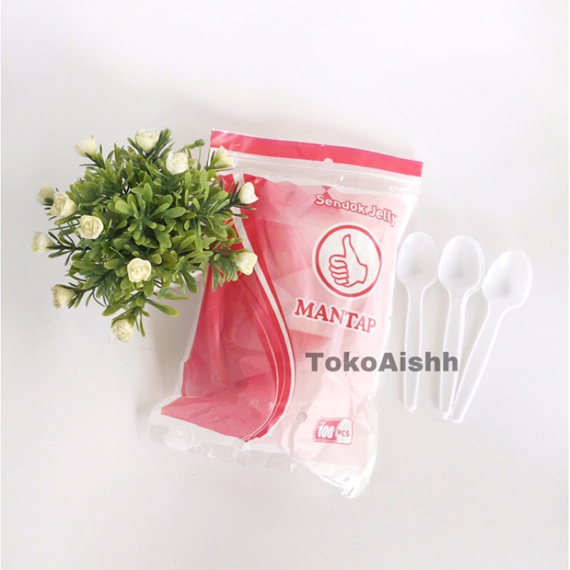 sendok jelly-sendok agar-sendok puding-sendok ice cream-sendok es krim-sendok kecil-sendok plastik