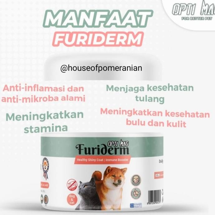 optimag FURIDERM vitamin anjing kucing bulu kulit sehat imun kuat