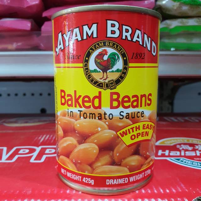 

Ayam Brand Kacang dalam Saus Tomat 425gr