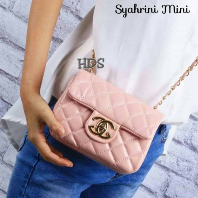 Slingbag syahrini mini tas selempang tas mewah harga murah tas lokal tas wanita terbaru