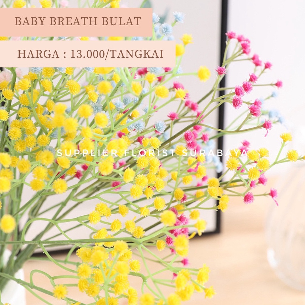 BABY BREATH BUNGA PALSU ARTIFICIAL FLOWER PEMANIS FILLER BUKET BUNGA DIY FLORIST HAND BOUQUET