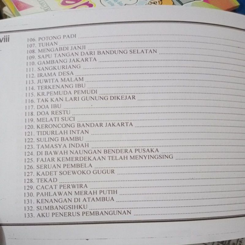 Buku Kumpulan Lengkap Lagu Wajib Indonesia (21×15cm)