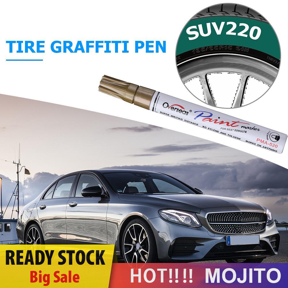 MOJITO Waterproof Car Tire Tread Permanent Paint Marker Pen Graffiti Oily Marker