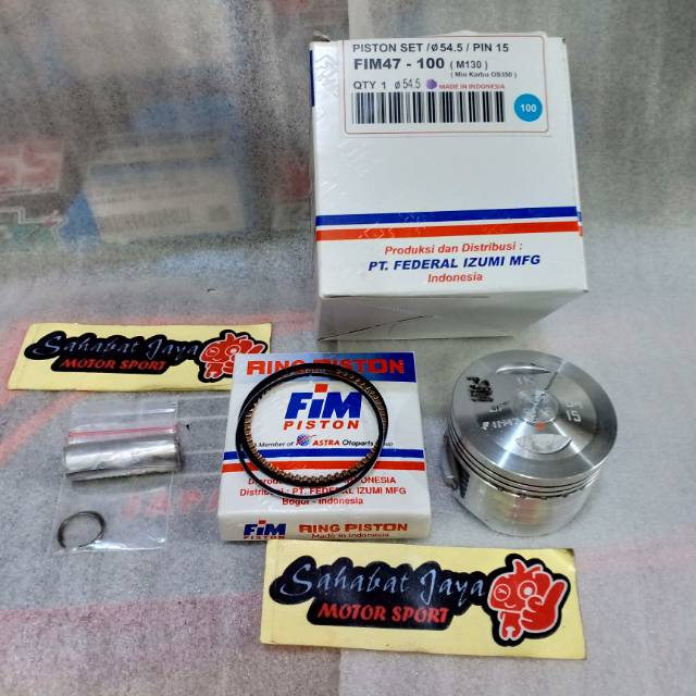 Seher Piston FIM FIM47 FIM48 Bore Up Mio 53,5 Pen 15 54 pen 15 54,5 Pen 15 55 Pen 15 57 Pen 15 57,5 