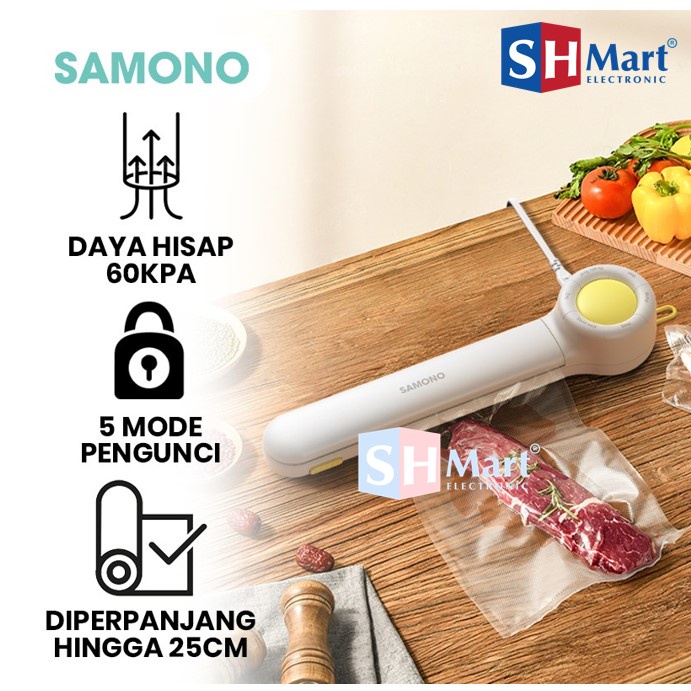 MESIN VACUUM SEALER FOOD PACKAGING MESIN SWVSW60 WHITE SAMONO (MEDAN)