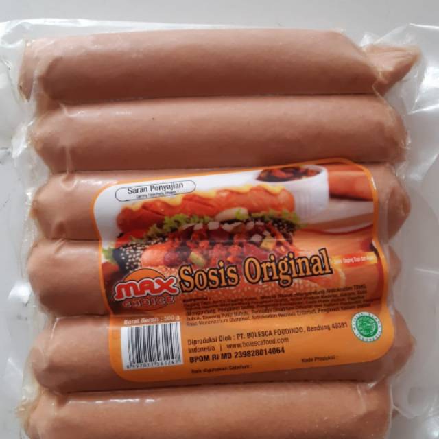 

Max Choice Sosis Bakar Original 500gr Isi 6pcs