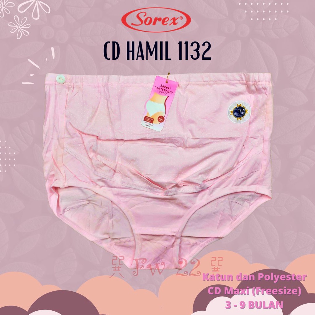 Sorex CD Hamil 1132 Ukuran Maxi Untuk Masa Hamil 3 - 9 Bulan dengan Bahan Katun Tebal dan Lentur