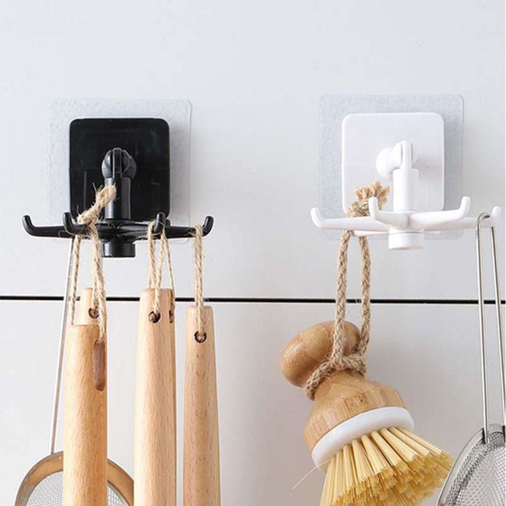 Solighter360° Rotating Coat Hanger Home Organizer Rak Sendok Rak Penyimpanan Perekat Diri