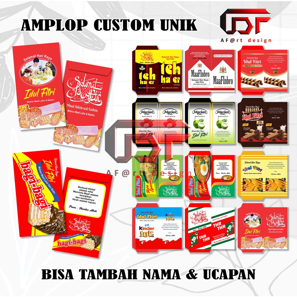 

Amplop Lebaran Idul Fitri Unik Custom Nama dan Ucapan