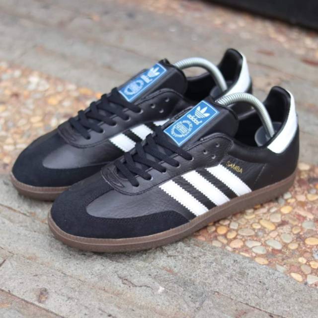 SEPATU ORIGINAL ADIDAS SAMBA BLACK GUM MADE IN INDONESIA