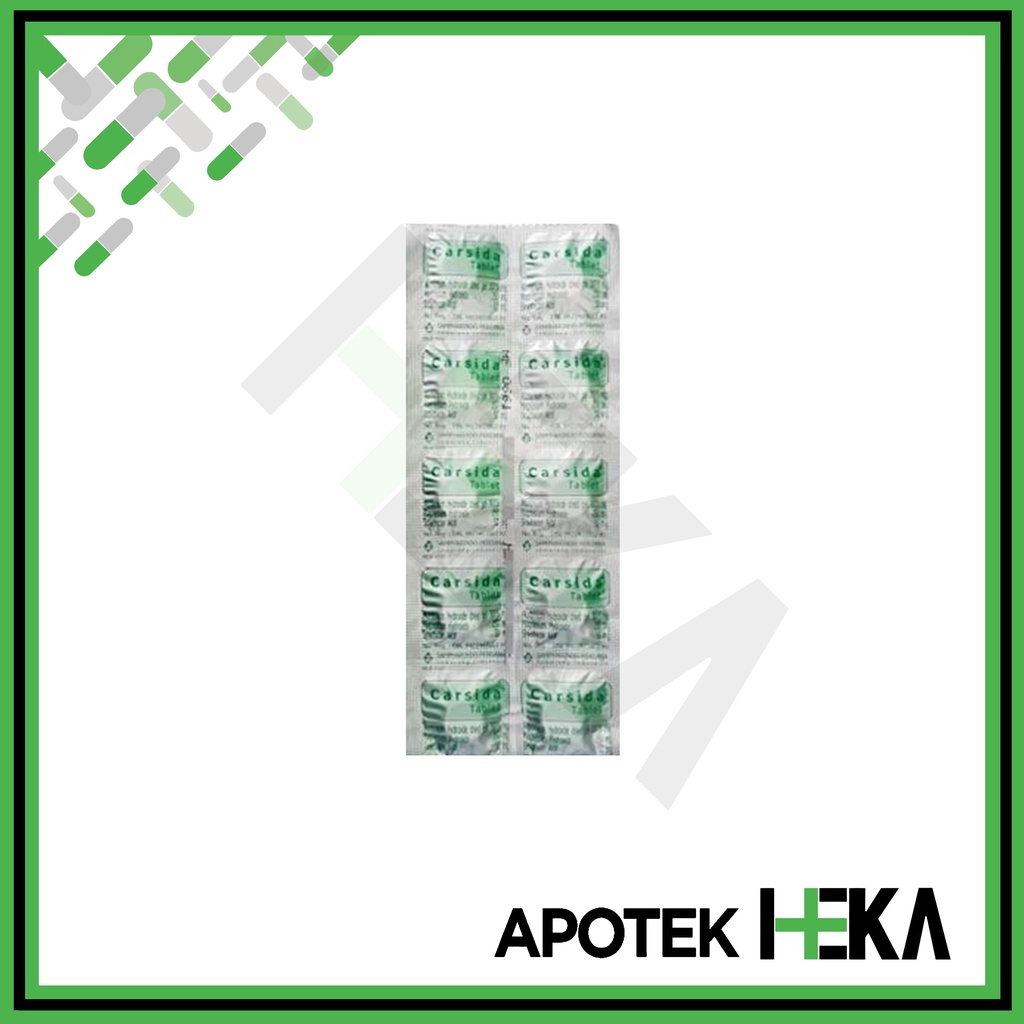 Carsida Tablet Strip isi 10 - Obat Maag Lambung (SEMARANG)