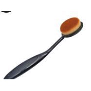 Mysterygirl - [COVER] Oval Blend Brush Foundation Kuas Make Up Blush On Portable Professional Tool Mini Travel Set Brush Powder