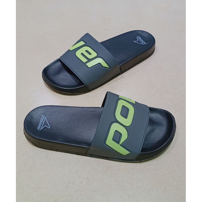 POWER Sport Sandal Pria BLACK GREEN-8716317