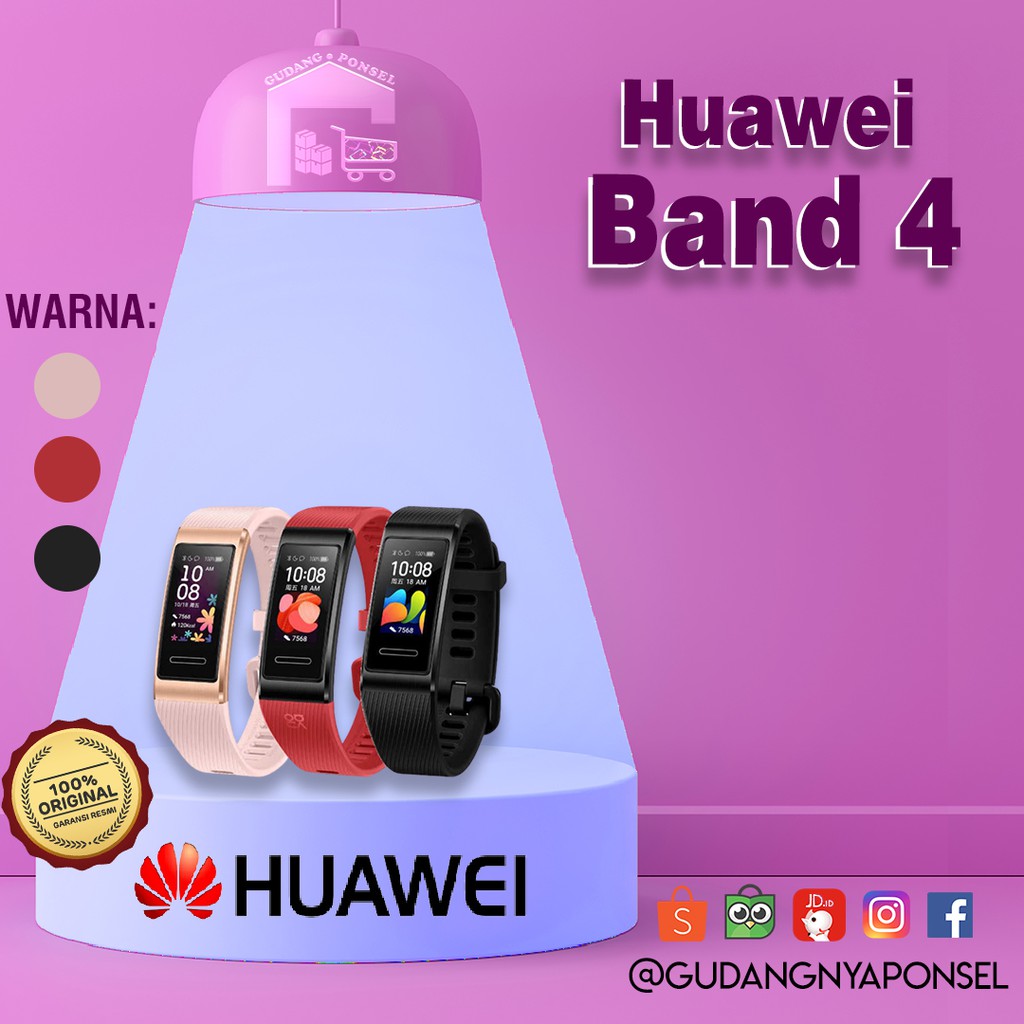 [100% RESMI] SMARTBAND — HUAWEI BAND 4