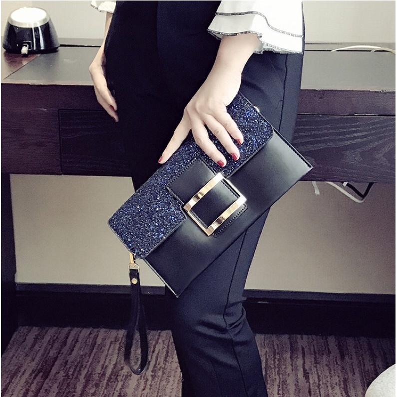 SG1856 syafniegalery tas pesta tali rantai import dompet tangan