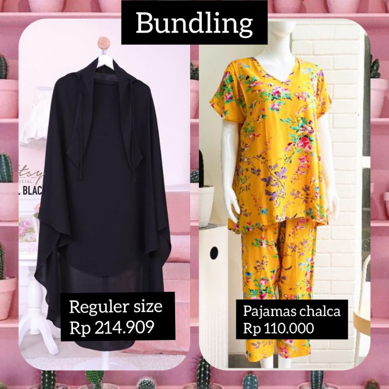lilura mz black/ lilura sl/ rawdah reguler formal black / bundling pajamas chalca/ ditsy Desember 20