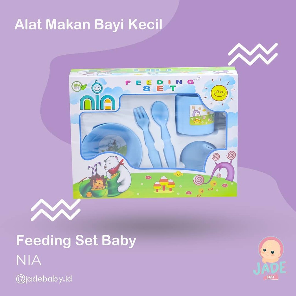 FEEDING SET NIA SMALL - Tempat Makan Bayi Nia Murah