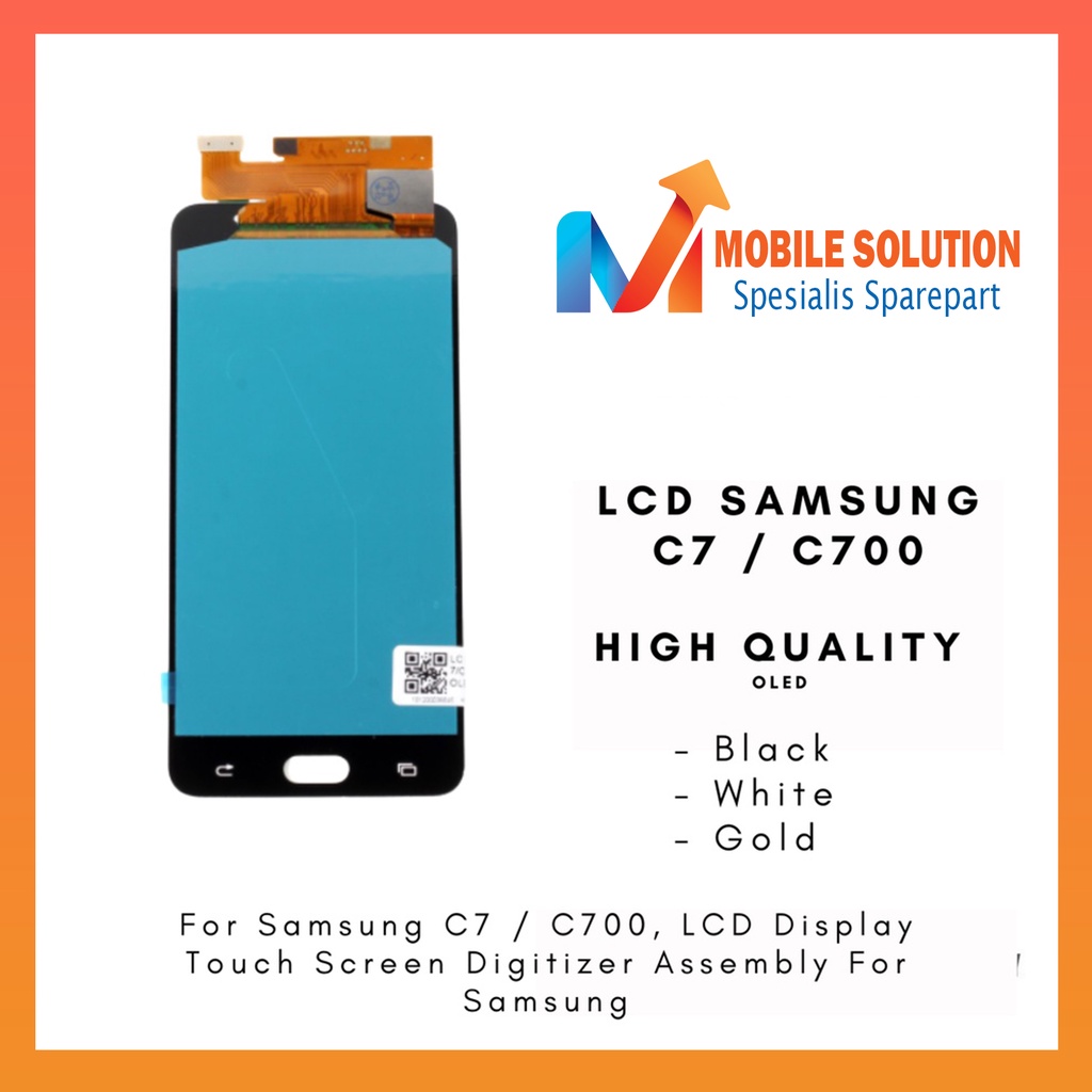 Grosir LCD Samsung C7 C700 OLED 100% Fullset Touchscreen Garansi 1 Bulan + Packing / Bubbel