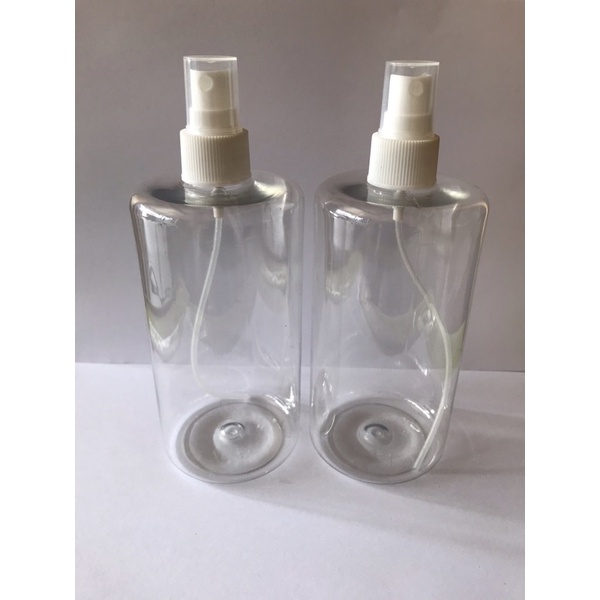 Botol 500ml bening spray putih