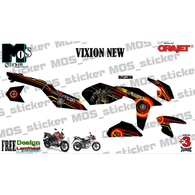 Decal Sticker Vixion New Old Full Body Shopee Indonesia