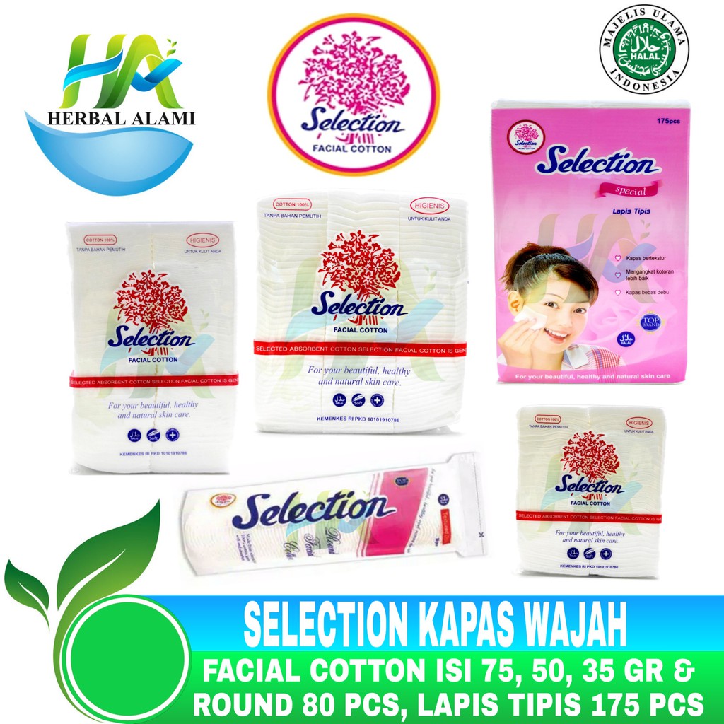 Selection Facial Cotton - Kapas Kecantikan Wajah