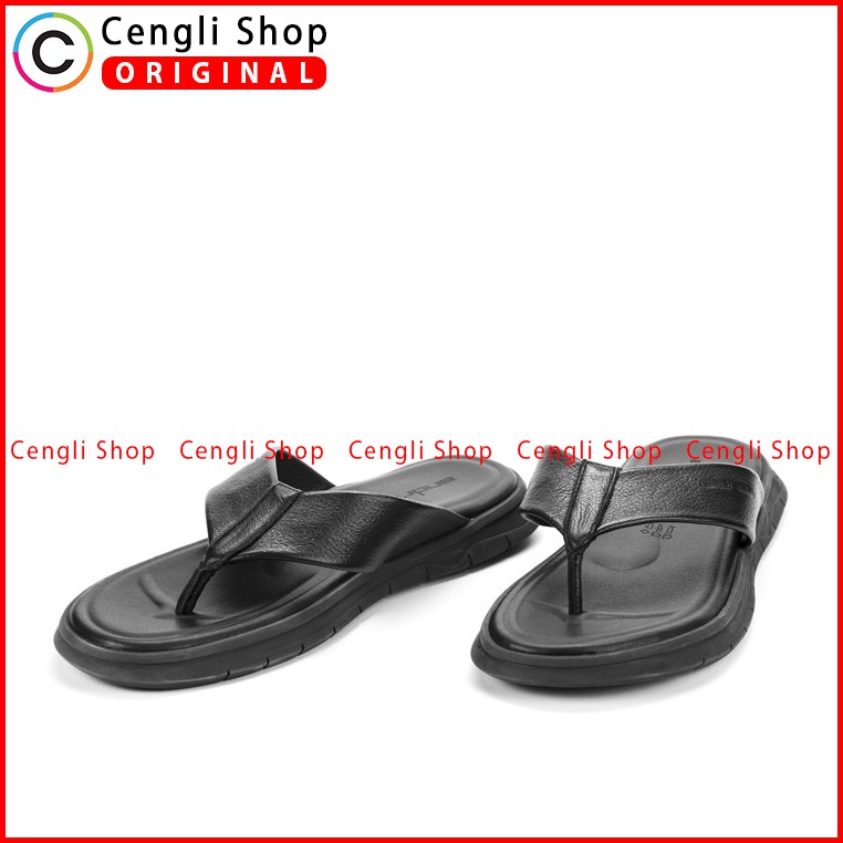 ANDREW SANDAL JEPIT PRIA TERBARU ORIGINAL CASUAL KULIT HITAM ANM11