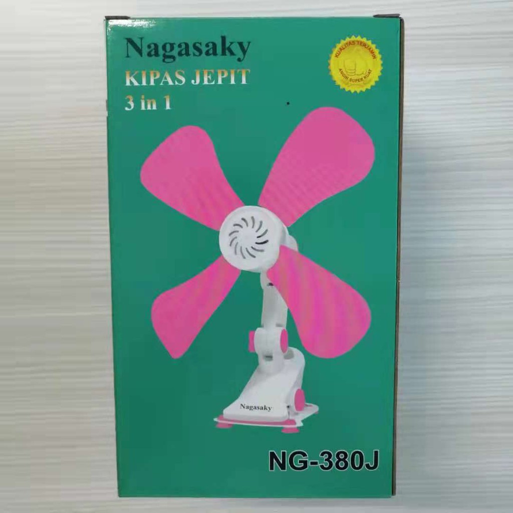 kipas angin meja dinding jepit NAGASAKY ng-380j ( 3 in 1 )