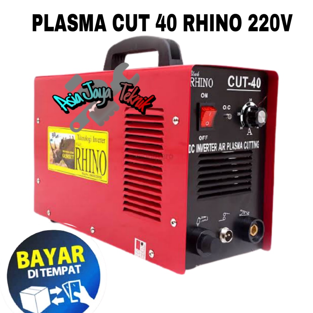 PLASMA CUTTING CUT 40 RHINO - MESIN POTONG CUT40 BLACK RHINO 220V