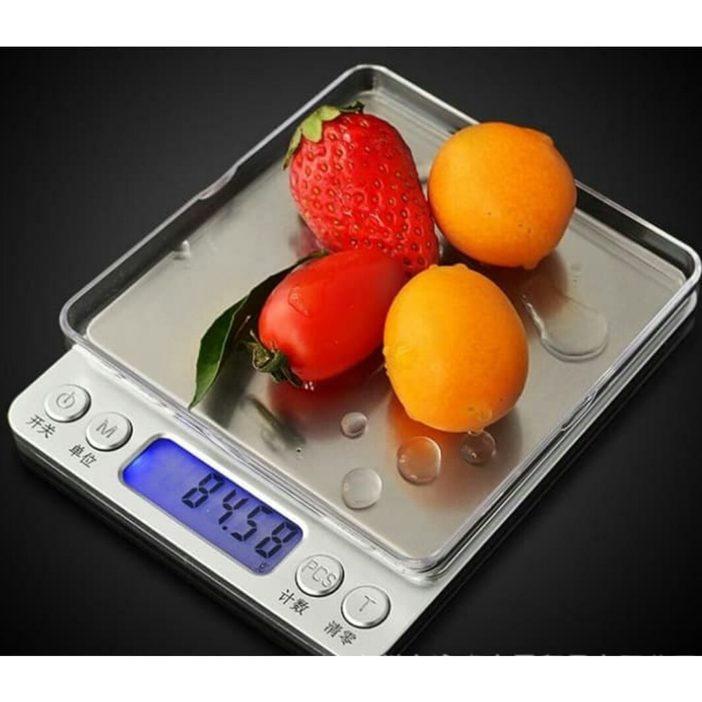 Timbangan Kopi Bumbu Dapur Emas Digital Kitchen Scale 1kg 0.1g i-2000