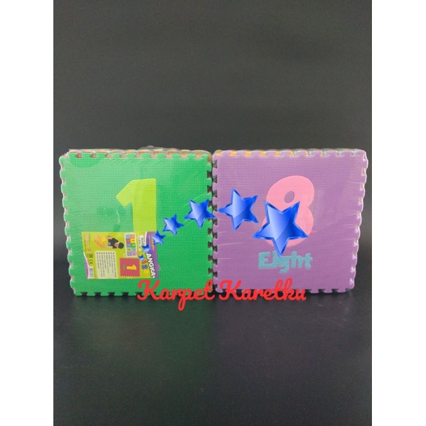 Evamats Puzzle Karpet Angka 30x30cm Tebal 1cm / Puzzle Lantai / Matras Edukasi / Mainan Anak