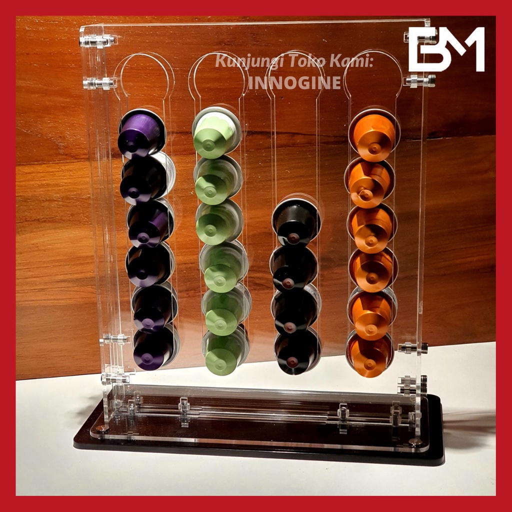 Acrylic Organizer Mesin Kopi Espresso Mesin Espresso Machine Nescafe Dolce Gusto Nespresso Capsule D