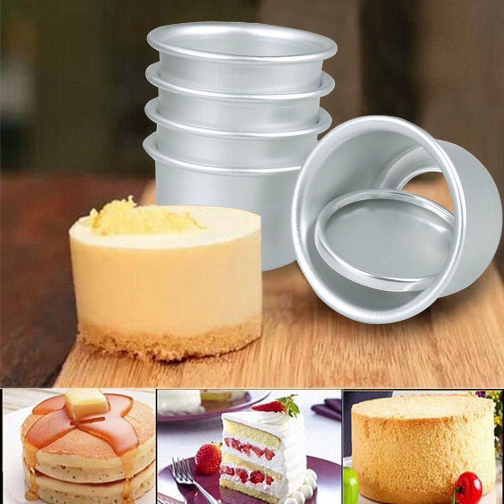 [Elegan] 3pcs/lot Kualitas Tinggi Penjualan Panas Seni Desain DIY Baking Removable Bottom Pudding Mold