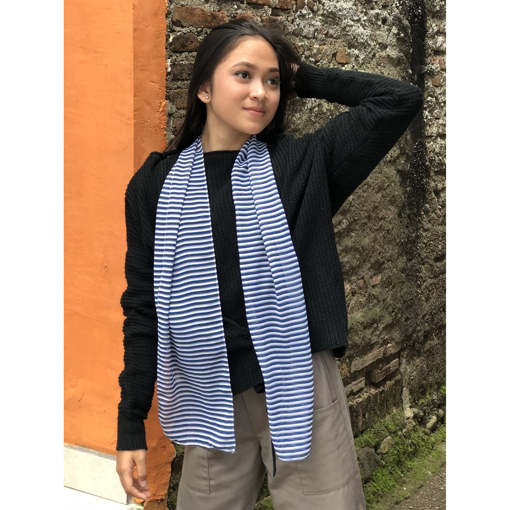 01-20 SYAL Motif Wanita Leher Fashion Batik Neckscarf-LONG 14