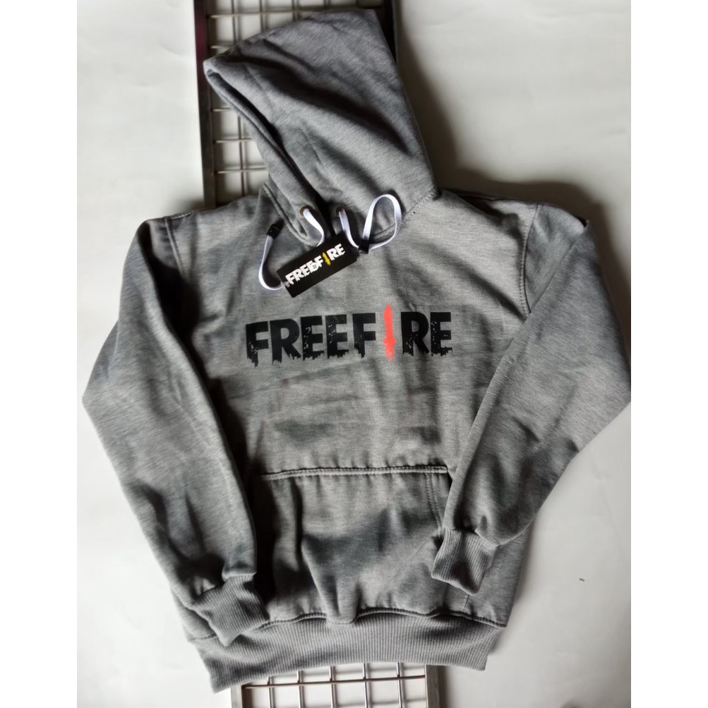 JAKET ANAK SWEATER HOODIE ANAK FREE FIRE X BUDI 01 GAMING FREEFIRE