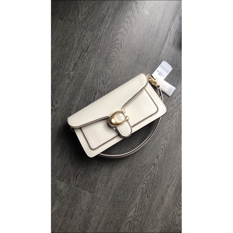 READY STOCK Coach Tabby 26 with Beadchain in chalk